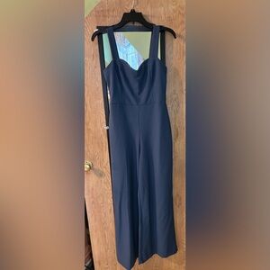 Abercrombie & Fitch Blue Jumpsuit with Fitted Bodice
